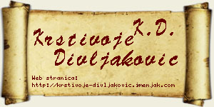 Krstivoje Divljaković vizit kartica